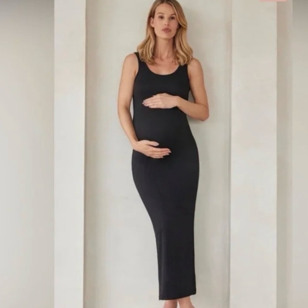 Bumpsuit Black Maternity Dress small